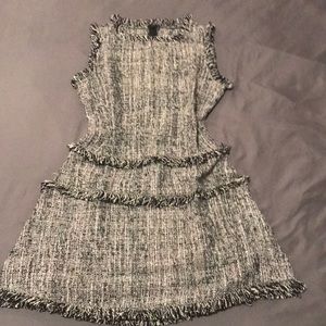 Tweed raw trim dress. Classy and unique